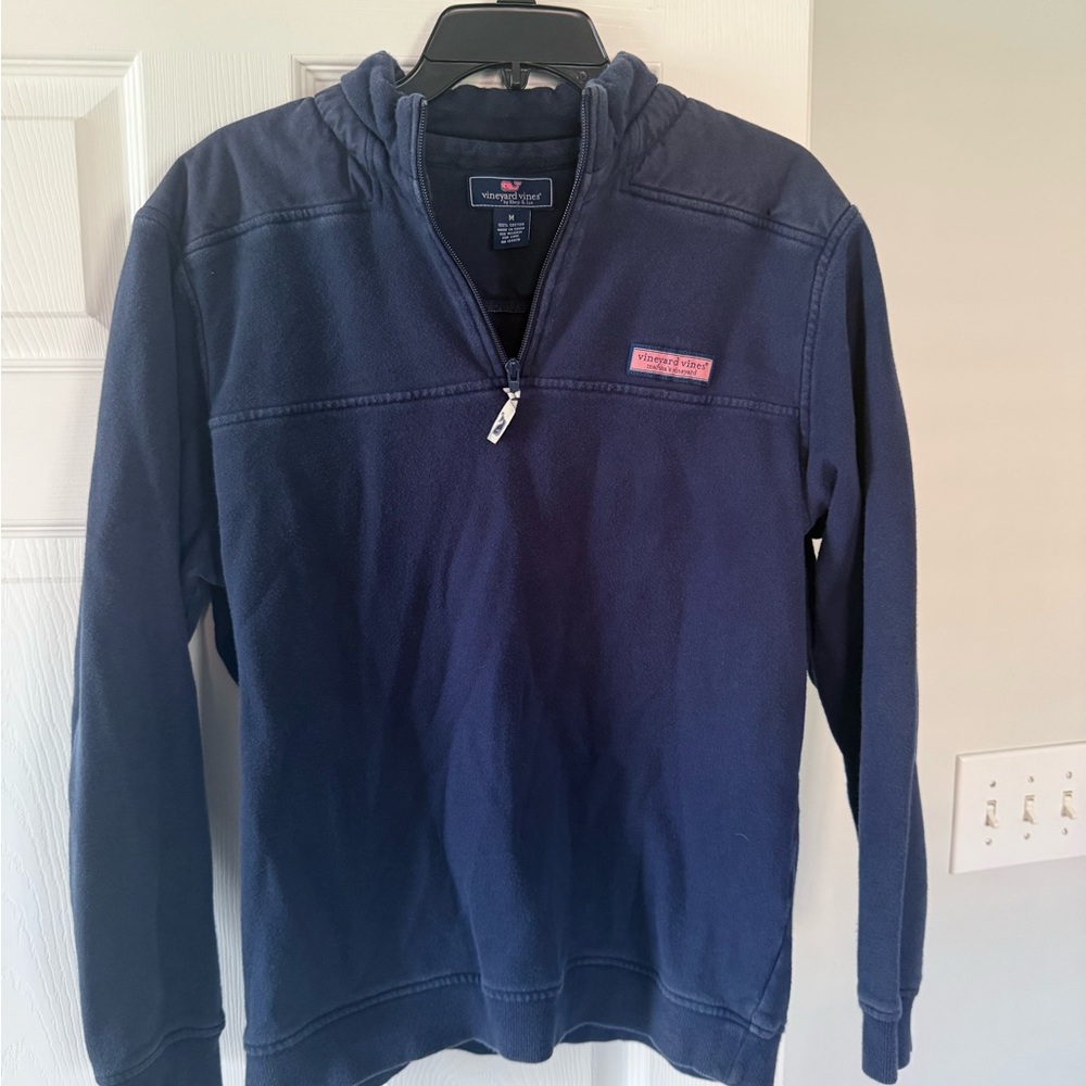 Vineyard Vines Men's Blue Zip-Up Sweater